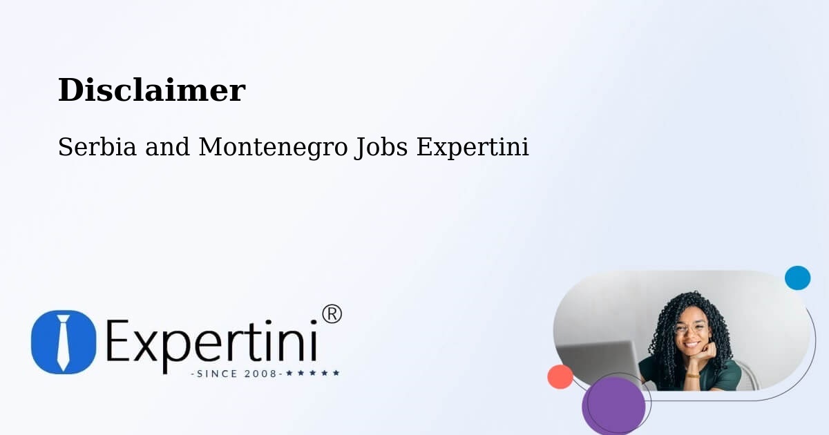 Disclaimer – Wembley - Serbia and Montenegro Jobs Expertini
